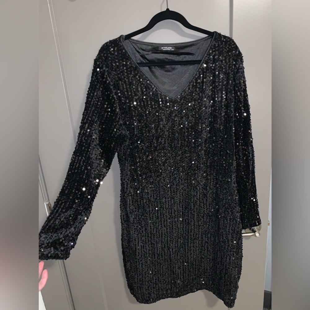 Black Glittery Dress